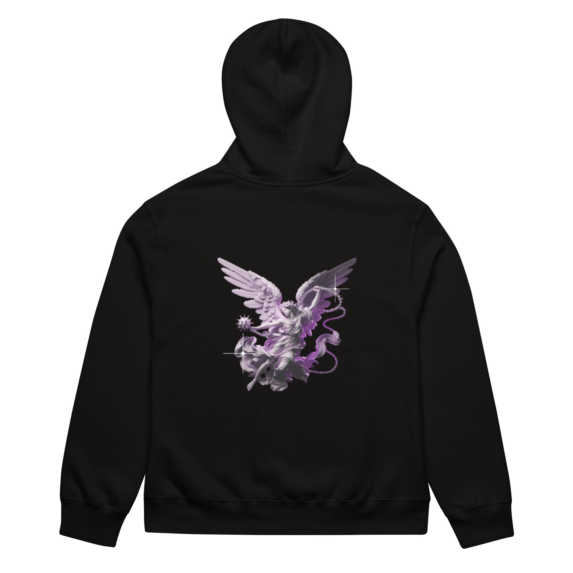 Black oversized-Hoodie (angle) with Breathable cotton – 87Clothing